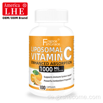 Shecome Liposomale Vitamin-C-Kapseln, antioxidative Unterstützung